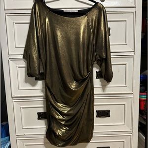 Women’s gold Rachel Roy dress